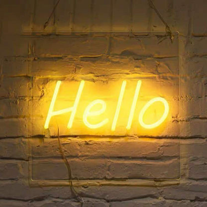 Interior Neon Signs Illuminated Wall Mount Electric Sign