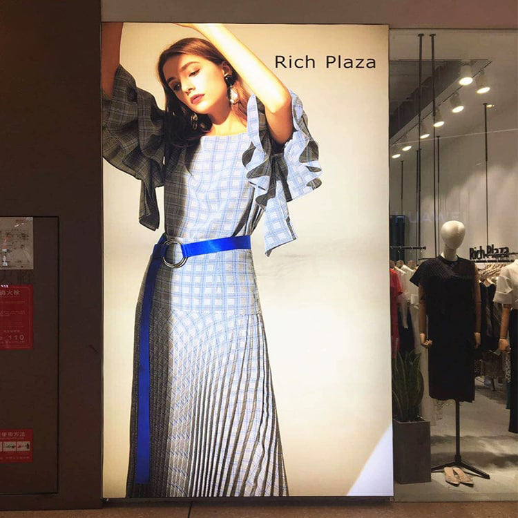 Large Light Box LED Sign Frameless Aluminum Signage