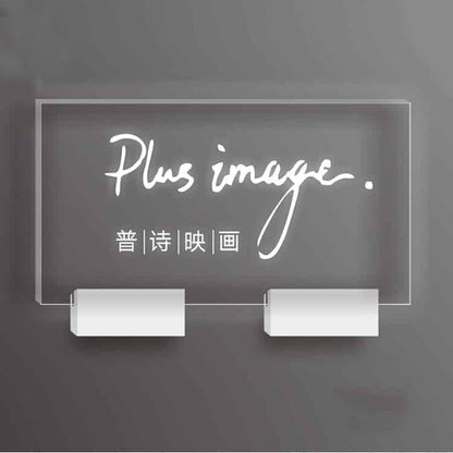 LED Acrylic Sign Edge Lit Wall Hotel Room Number Plaque