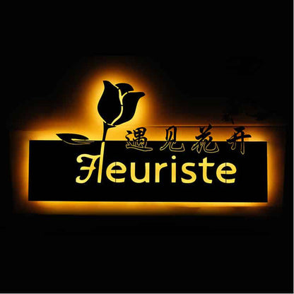LED Business Signs Store Front Signage Name Plaque