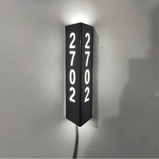 LED Door Signs Lighted House Numbers Backlit Signage