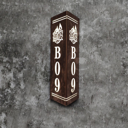 LED Door Signs Lighted House Numbers Backlit Signage