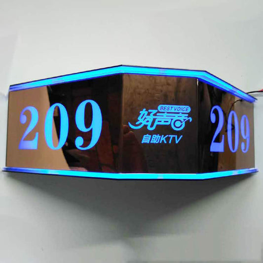 LED Number Signage Illuminated Custom Modern Sign