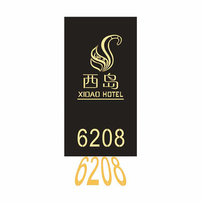LED Room Sign Wall Projective Number Light Box