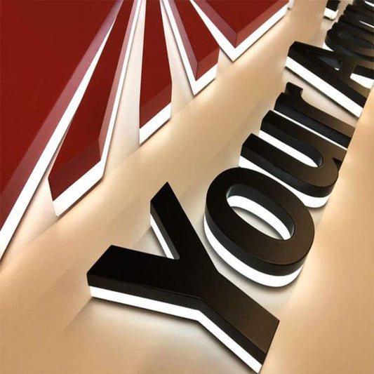 Metal Backlit Letter LED Illuminated Sign for Advertising