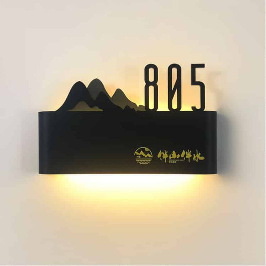 Metal LED Sign Illuminated Indoor Wall Wayfinding