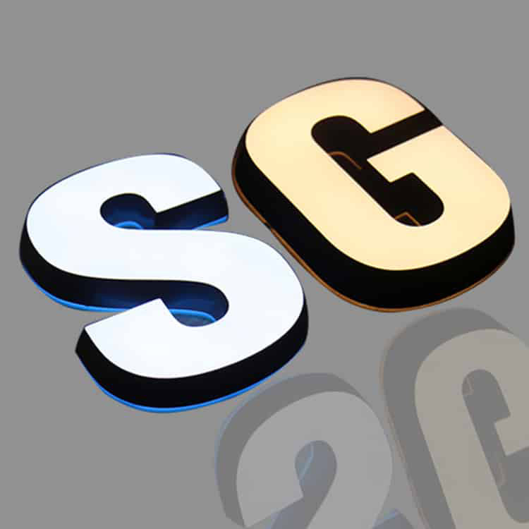 Mini Channel Letter Sign Exterior Illuminated Signage – TP Sign