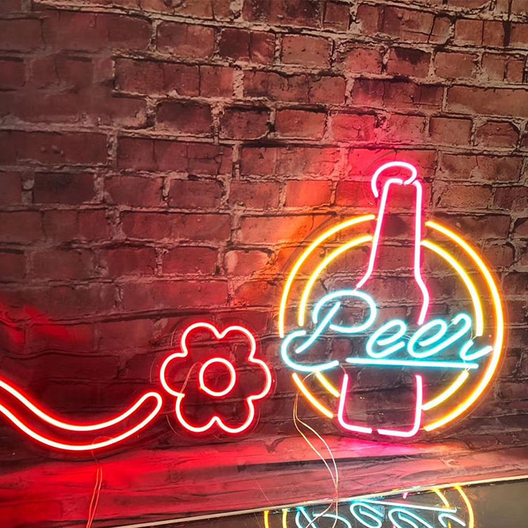 Neon Sign Board Illuminated Exterior LED Signage