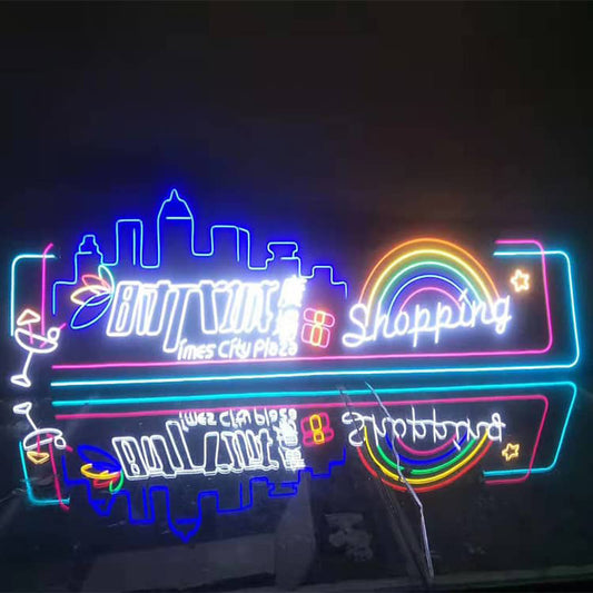 Plastic Neon Sign LED Illuminated Light in Acrylic Board