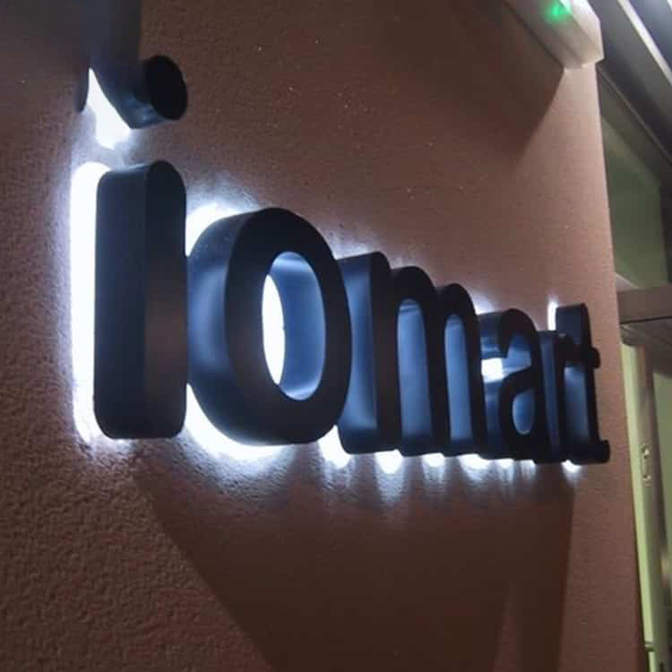 Reverse Channel Letters Exterior Sign – TP Sign