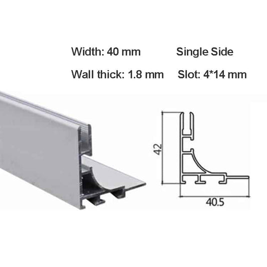 Silicone Edge Graphic Profiles for SEG Fabric Light Box