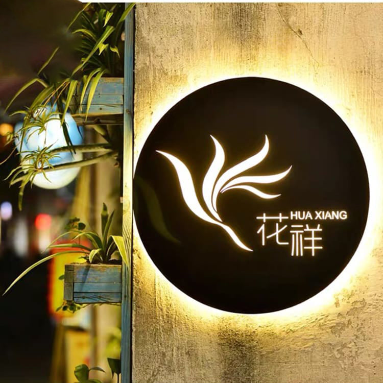 Stainless Steel Light Boxes Fret Cut Projecting Sign