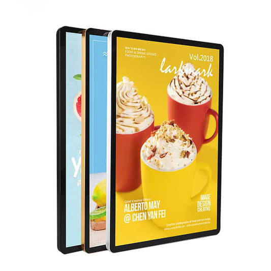 Wall Mounted Light Box Magnetic Aluminum LED Frame