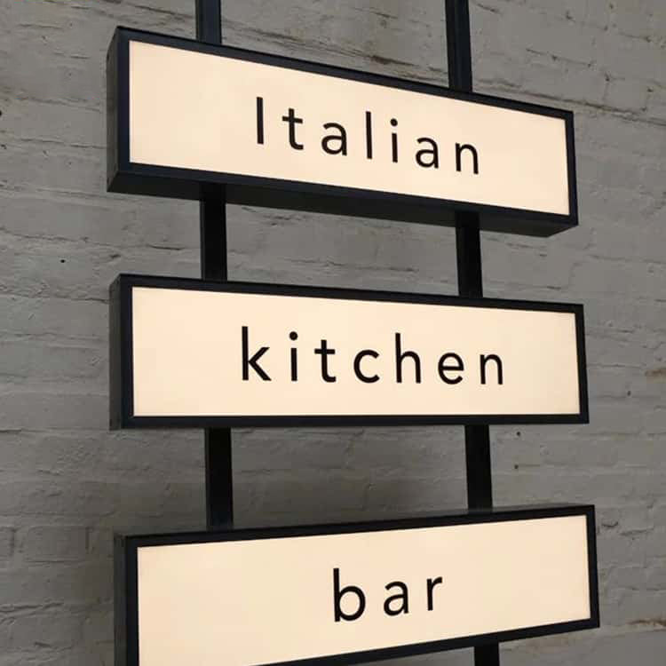 Warm Light Box Sign Custom Illuminated Advertising